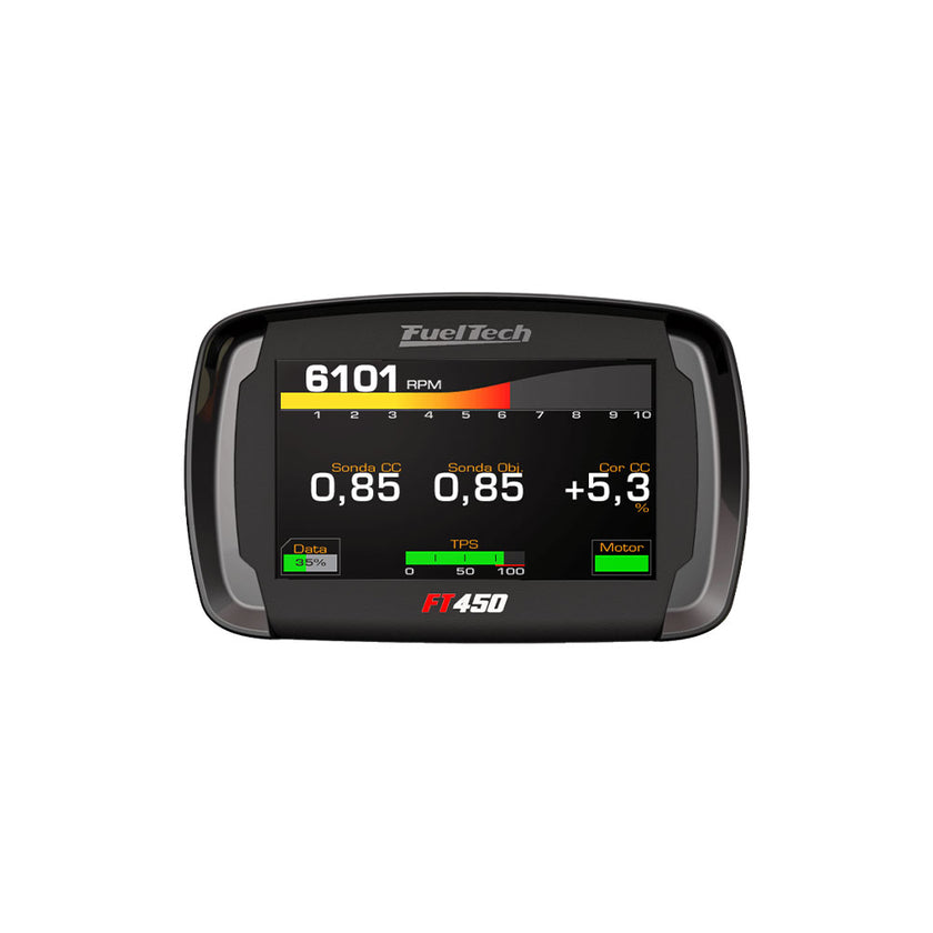 FuelTech FT450 aftermarket ECU with EFI and touchscreen dash display is IP67 rated