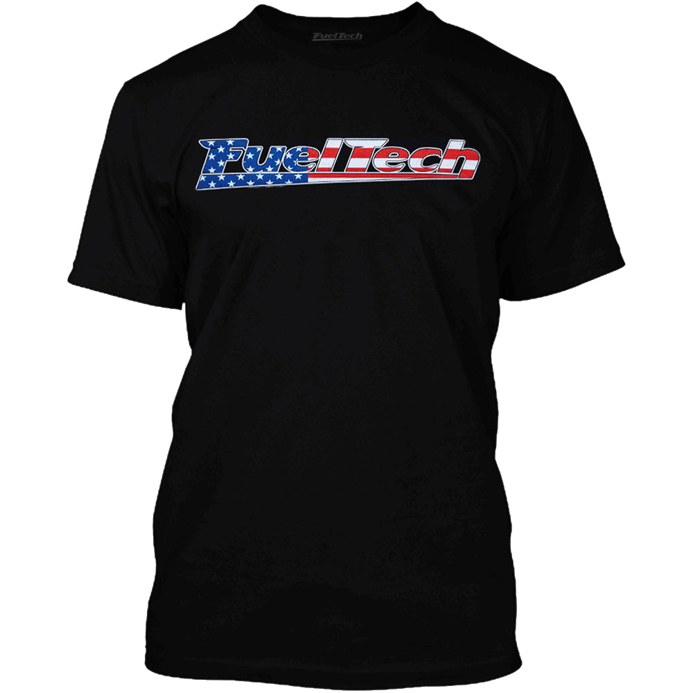 The stars and stripes of USA's flag in the FuelTech logo showing American pride!